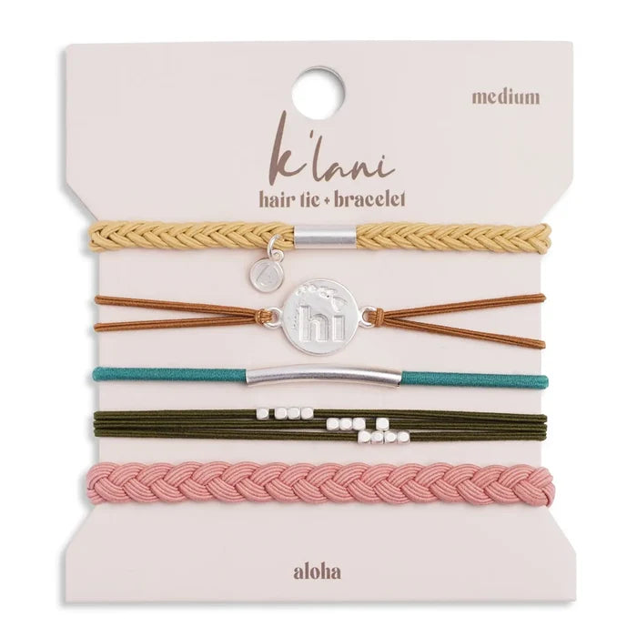 K’lani Aloha Hair Tie/Bracelet - Romantiques