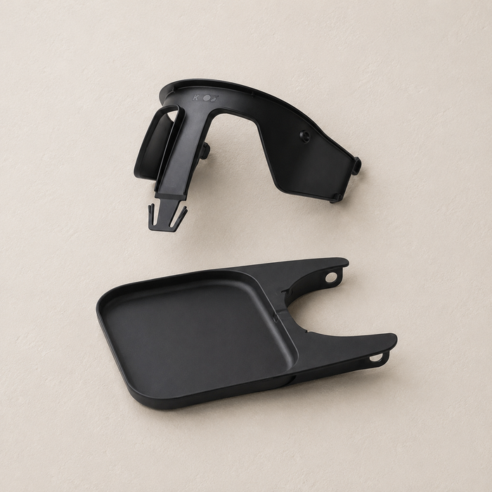Klapp safety rail + tray - Charcoal Black