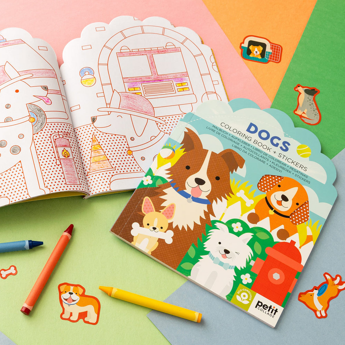 KLEURBOEK MET STICKERS - honden