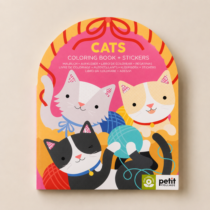 KLEURBOEK MET STICKERS - katten