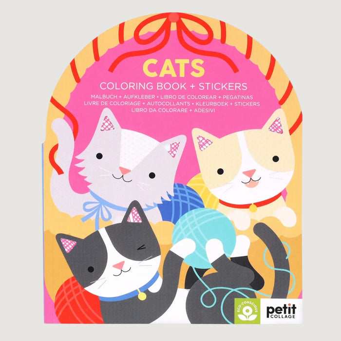 KLEURBOEK MET STICKERS - katten