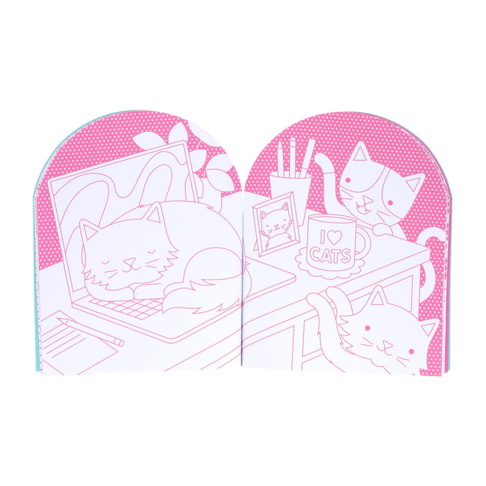 KLEURBOEK MET STICKERS - katten