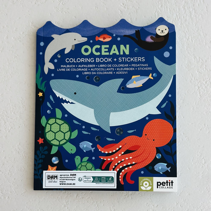 KLEURBOEK MET STICKERS - oceaan