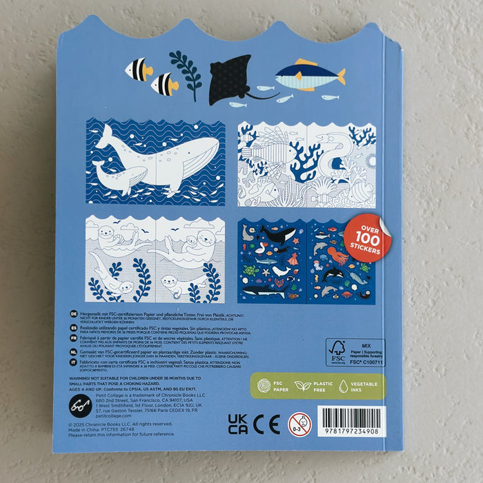 KLEURBOEK MET STICKERS - oceaan