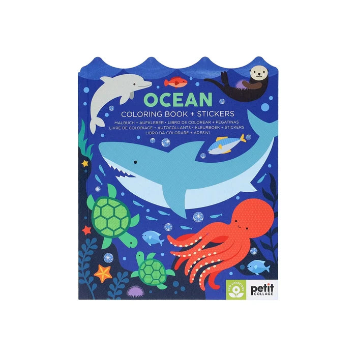 KLEURBOEK MET STICKERS - oceaan