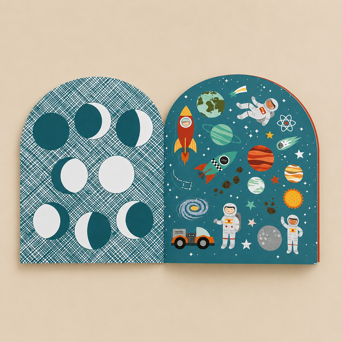 KLEURBOEK MET STICKERS - ruimte