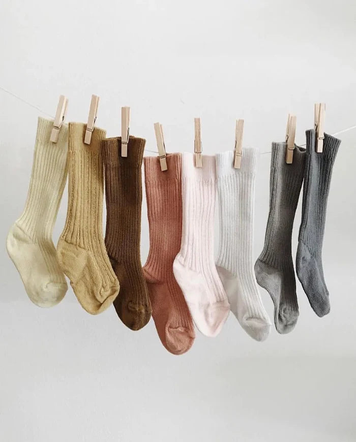 KNEE SOCKS - Terracotta