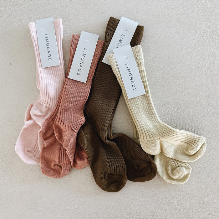 KNEE SOCKS - Terracotta