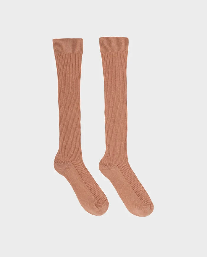 KNEE SOCKS - Terracotta
