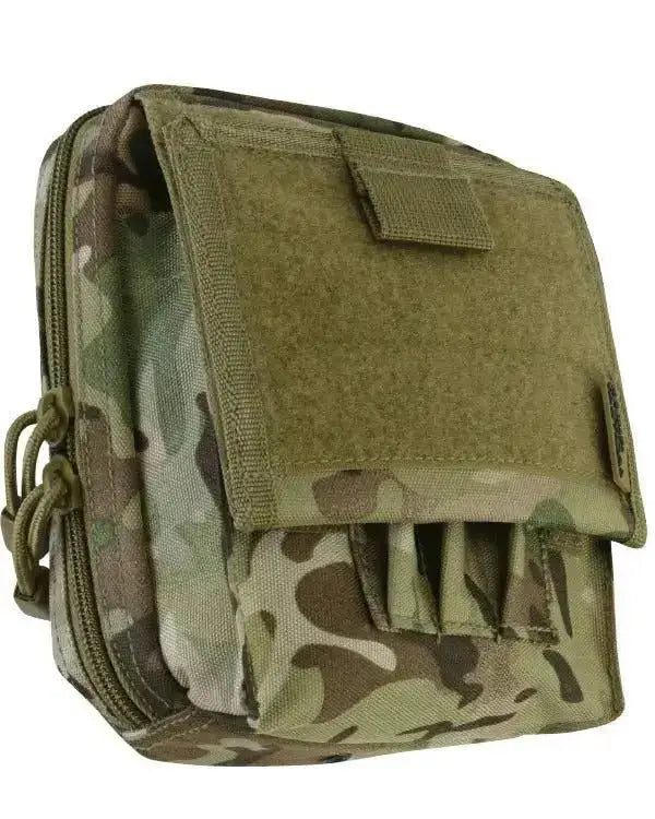 Kombat Spec Ops Map Case Pouch in Multicam, designed for military and outdoor use. Features secure compartments for maps, documents, and essentials.  from  John Bull Clothing