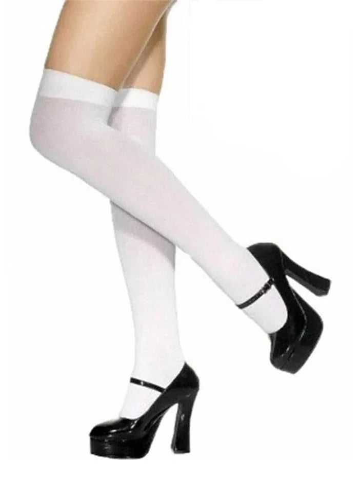 Ladies Plain Stockings - thefancydress.co.uk