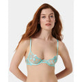 Leonora Wired Blue/Sheer Bra in Island Paradise - Romantiques