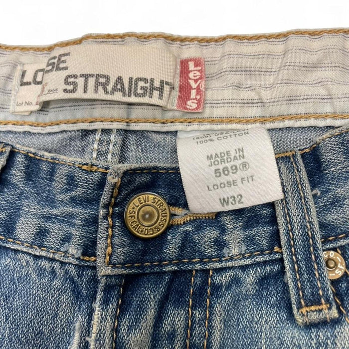 Levis blue denim shorts