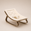 LEVO BABY ROCKER - naturel cover - WALNUT