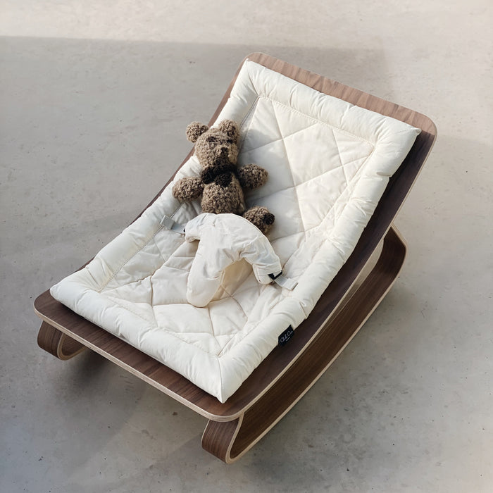 LEVO BABY ROCKER - naturel cover - WALNUT