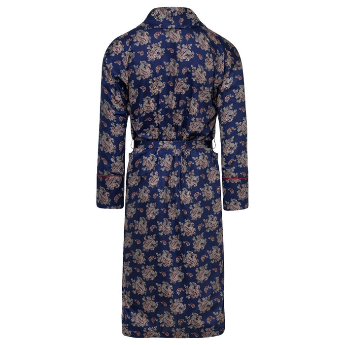 Lightweight Dressing Gown - Gatsby Paisley Blue