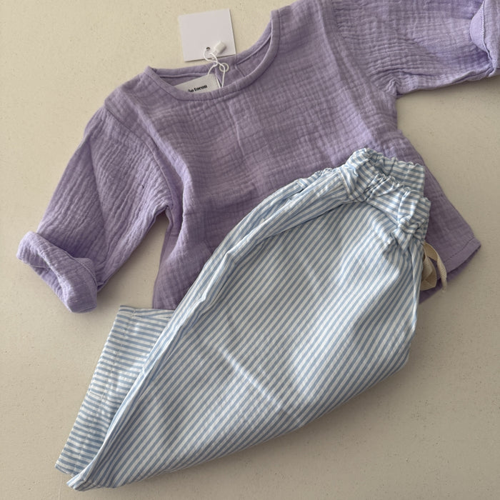 LILAC MUSLIN SHIRT - BABY