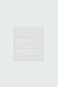 Watskin Lilly headband in White set of three shown flat