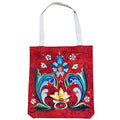 Linen look Tote bag Lise Lorentzen Rosemaling