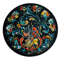 Lise Lorentzen Rosemaling Round Mouse Pad