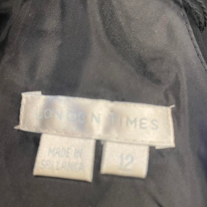 London times black dress with