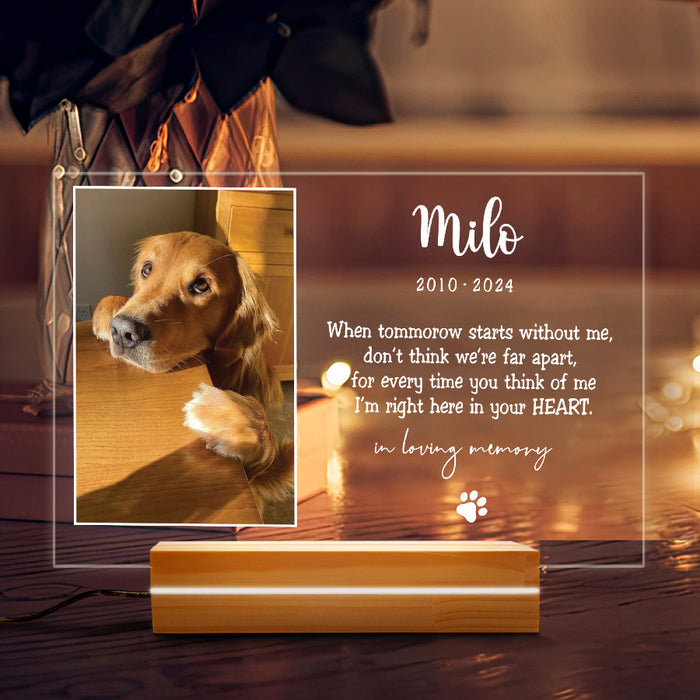 Loss of Dog Gift | When Tomorrow Starts Without Me Plaque