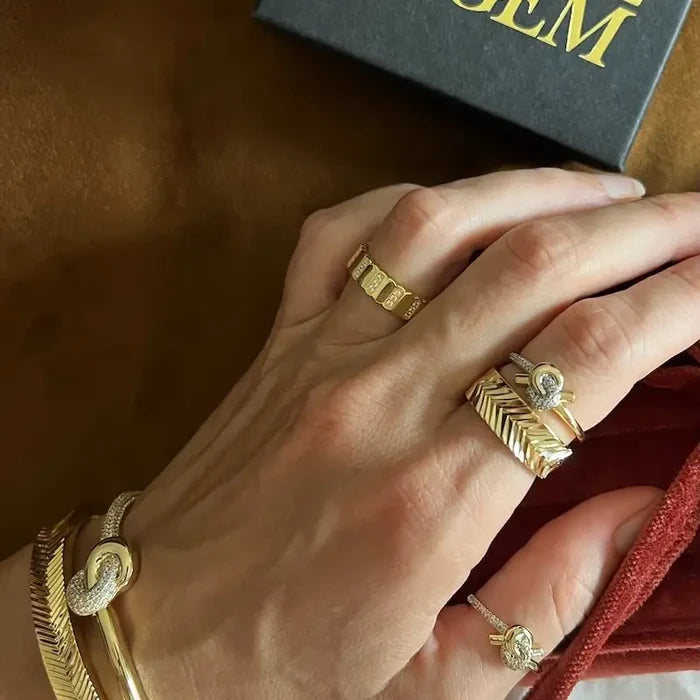 Love Knot Bangle Duo
