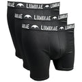 Luminae Battle Boxer Shorts - 3 Pack in black with branded waistband, designed for high-intensity training and daily wear comfort.  from  John Bull Clothing
