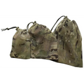 Luminae Stash Bags - Set of 3 Multicam by John Bulls shown standing upright with drawstring closures, ideal for modular travel packing.  from  John Bull Clothing