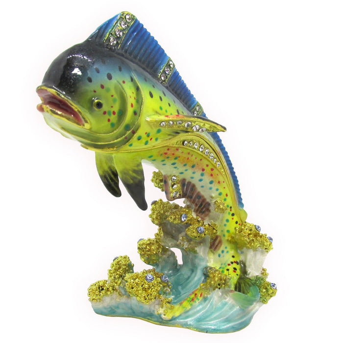 Mahi Jeweled Trinket Box Austrian Crystals
