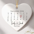 Married Ornament | Heart Calendar Ornament