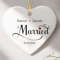 Married Ornament | Personalized Wedding Ornament