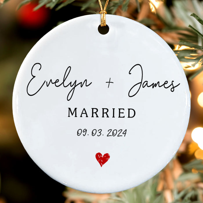 Married Ornament | Wedding Couple Ornament
