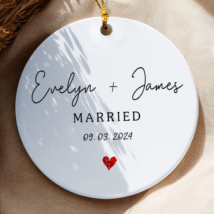 Married Ornament | Wedding Couple Ornament