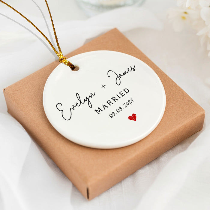 Married Ornament | Wedding Couple Ornament