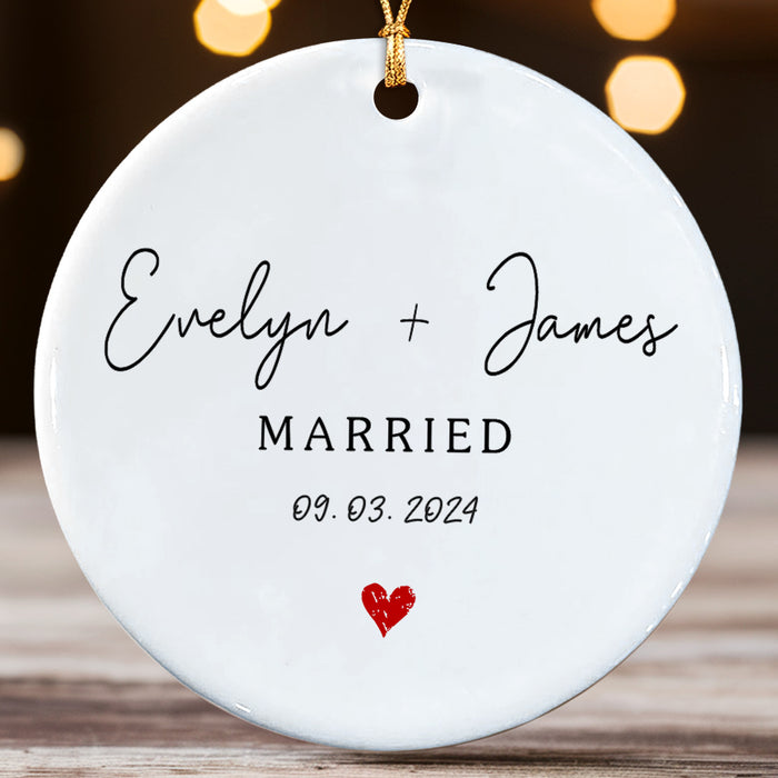 Married Ornament | Wedding Couple Ornament