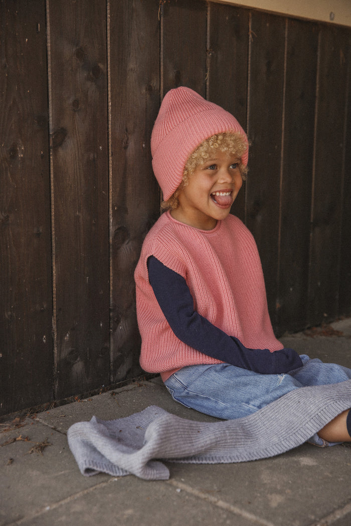 MERINO BEANIE FONZIE - 2-5y - Bubbelgum