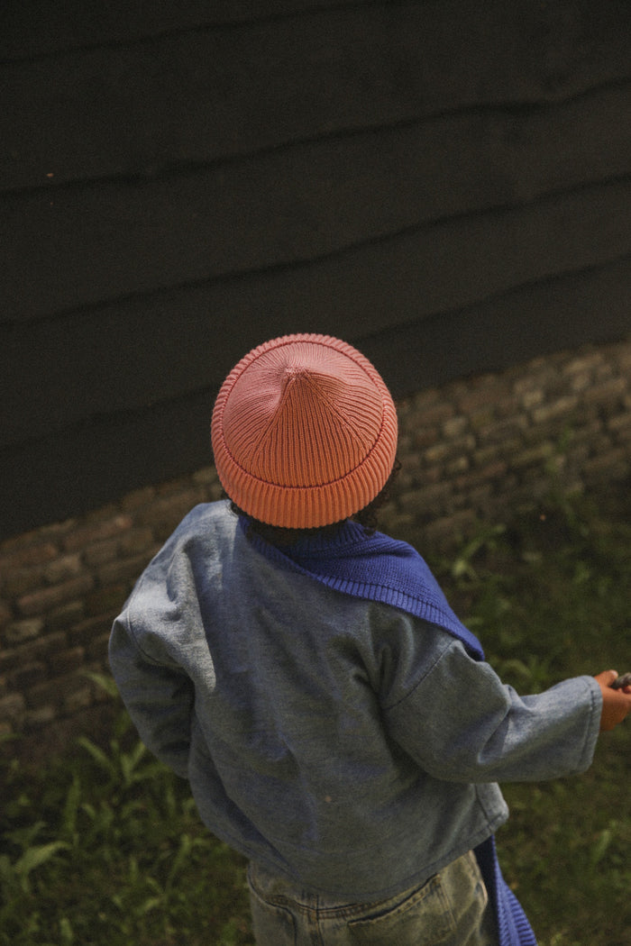 MERINO BEANIE FONZIE - 2-5y - Bubbelgum