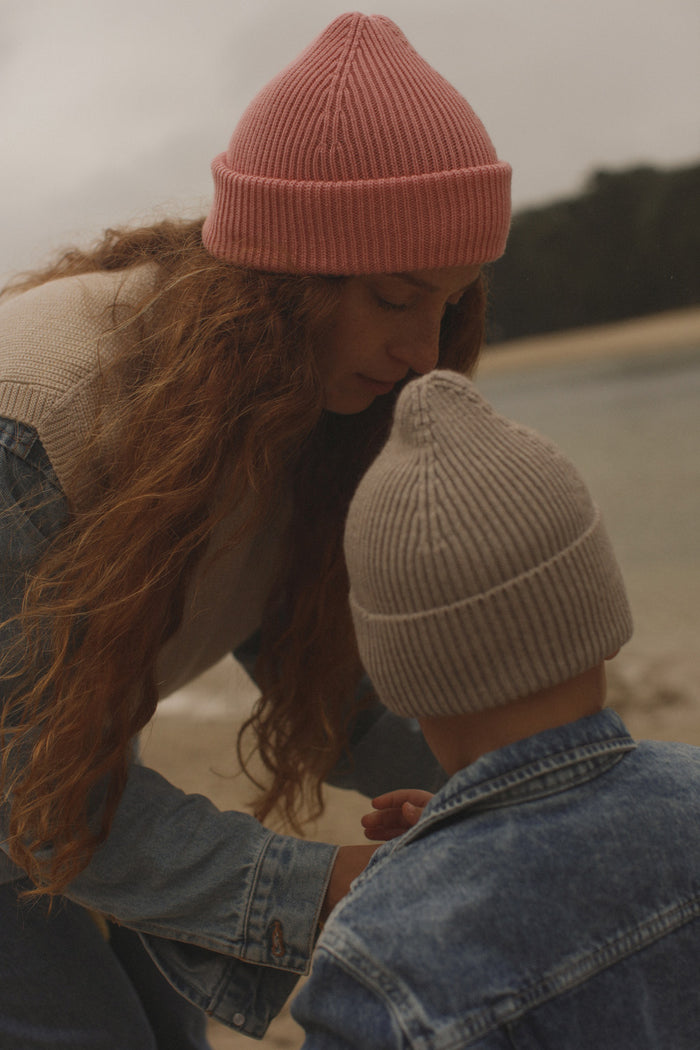 MERINO BEANIE FONZIE - 2-5y - Bubbelgum