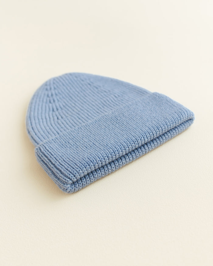MERINO BEANIE FONZIE - 2-5y - Light Blue