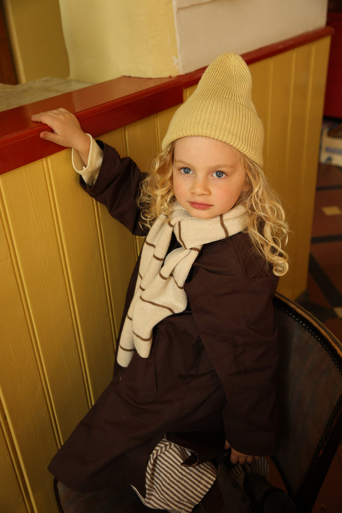 MERINO BEANIE FONZIE - 2-5y - Light Yellow