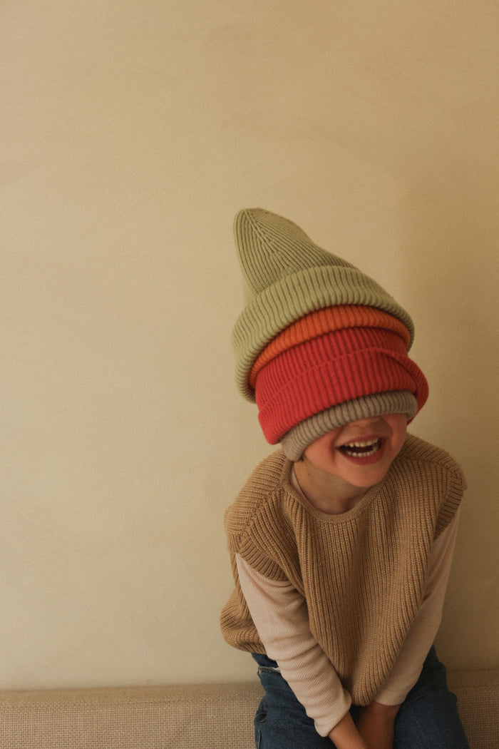 MERINO BEANIE FONZIE - 2-5y - Mint