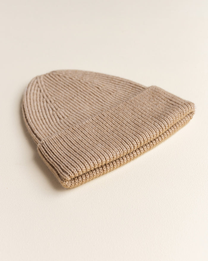MERINO BEANIE FONZIE - 2-5y - sand