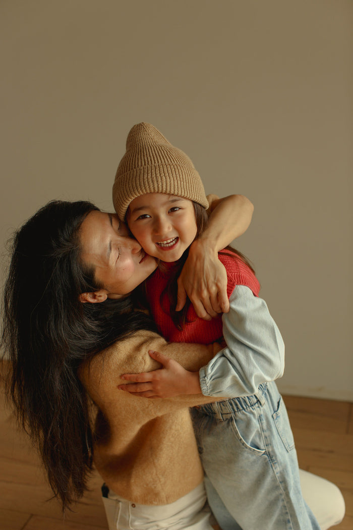 MERINO BEANIE FONZIE - 2-5y - sand
