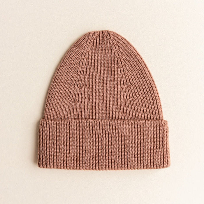 MERINO BEANIE FONZIE - 2-5y - Terracotta