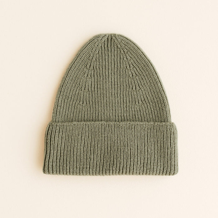 MERINO BEANIE FONZIE - 4-18m - Artichoke