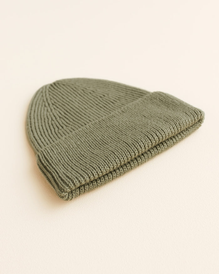 MERINO BEANIE FONZIE - 4-18m - Artichoke