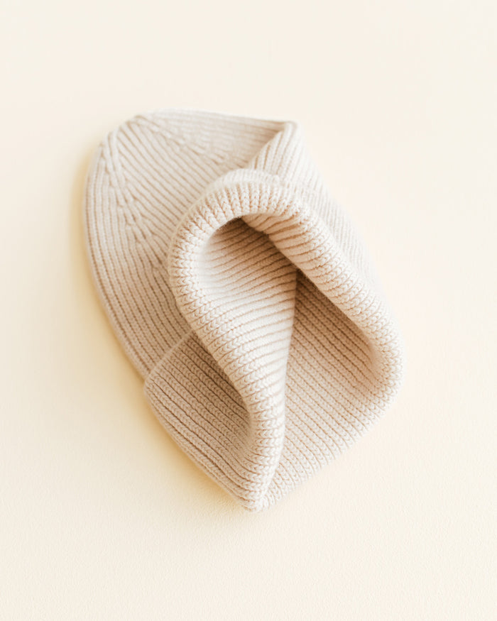 MERINO BEANIE FONZIE - 4-18m - Cream