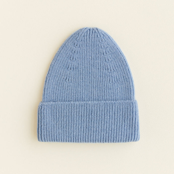 MERINO BEANIE FONZIE - 4-18m - Light Blue