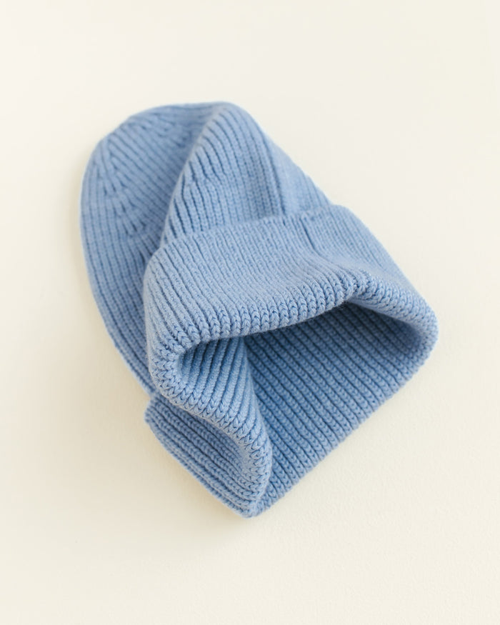 MERINO BEANIE FONZIE - 4-18m - Light Blue